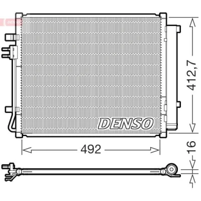 Imagem de DENSO DCN43015 Condensador 492mm