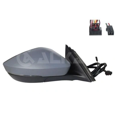 Imagem de Espelho retrovisor Alkar 6139735 esquerda com subcapa elétrico aquecível, convexo para veículo volante à