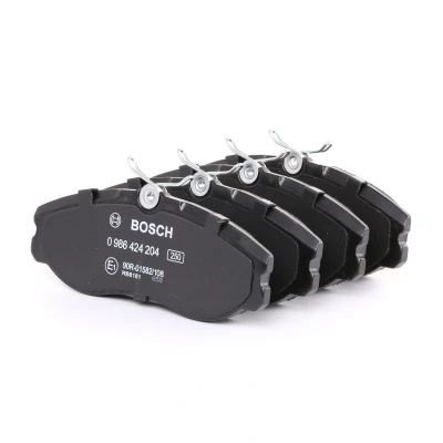 Imagem de BOSCH 0 986 424 204 Jogo de pastilhas para travão disco Baixo teor metálico com chapa anti ruído, parafusos acessórios NISSAN: TERRANO 2