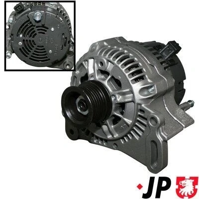 Imagem de JP GROUP 1190100400 Alternador 14V 70A VOLKSWAGEN: Polo III Hatchback, Caddy 2 Kastenwagen, GOLF 3, SEAT: Ibiza 2, Inca, TOLEDO 1