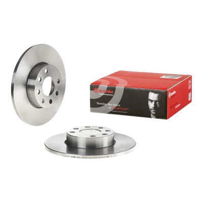 Imagem de BREMBO 08.7637.10 Disco de travão 256 11 4 cheio com parafusos OPEL: Astra G CC, Caravan, Sedan