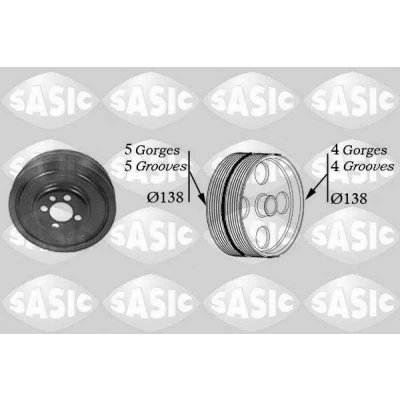 Imagem de SASIC 2156001 Polia da Cambota 138 VOLKSWAGEN: Passat B5 GP Sedan