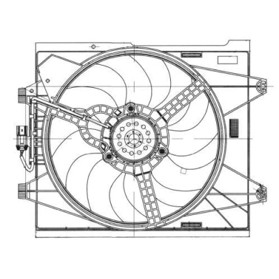 Imagem de NRF 47655 ventilador de radiador 405 12 200 com estrutura do (caixilho) ABARTH: 500 / 595 695 Hatchback, FIAT: Hatchback