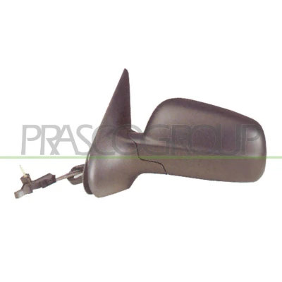 Imagem de espelho retrovisor Prasco ST0317124 à direita com subcapa manual ajustável pelo interior, ajuste: por cabo de aço, Caixa do pequena, convexo