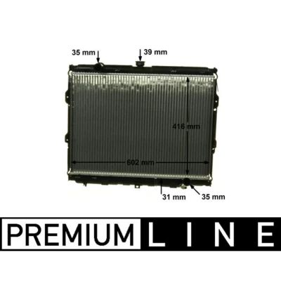 Imagem de MAHLE ORIGINAL CR 1319 000P Radiador, arrefecimento do motor para veículos com/sem ar condicionado 610 440 26 Aletas de refrigeração soldadas