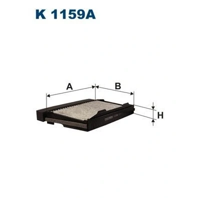 Imagem de FILTRON K 1159A Filtro, ar do habitáculo Filtro de carvão ativado 325 200 44 SAAB: 9 5 Sedan, Carrinha