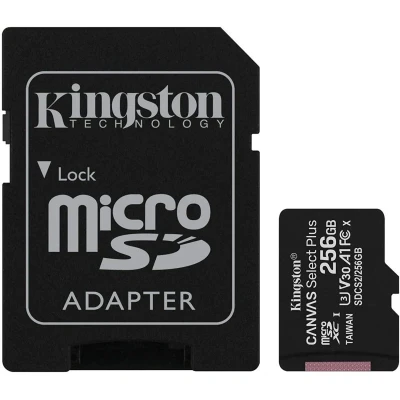Imagem de Kingston Canvas Select Plus microSDXC 256GB + Adaptador SD