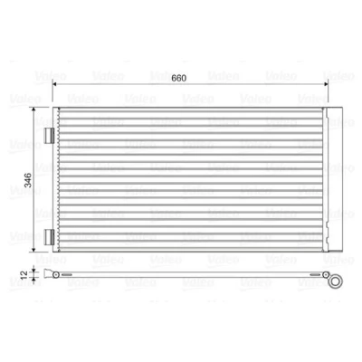 Imagem de VALEO 814408 Condensador com secador Alumínio 346 R 134a MINI: Hatchback