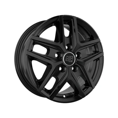 Imagem de Jante de alumínio msw 40 van 6.5x16 5x130 et65 preto brilhante