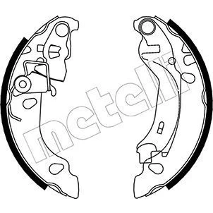 Imagem de METELLI 53 0083 Maxilas de Travão 180,0mm 32mm com afinação automática FIAT: Panda II Hatchback, 500 Hatchback