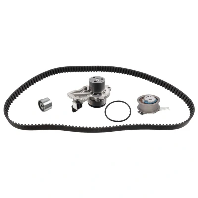 Imagem de FEBI BILSTEIN 193441 bomba de Água + Kit Correia Distribuição com água 145 perfil dentado arredondado Plástico SEAT: Ibiza 4