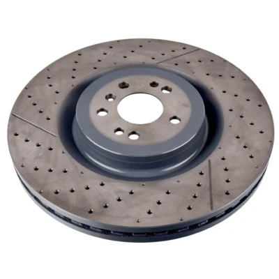 Imagem de FEBI BILSTEIN 107723 Disco de travão Eixo dianteiro 390 36 5 112 ranhurado/perfurado, interior ventilado revestido alto carbono MERCEDES BENZ: GLE SUV