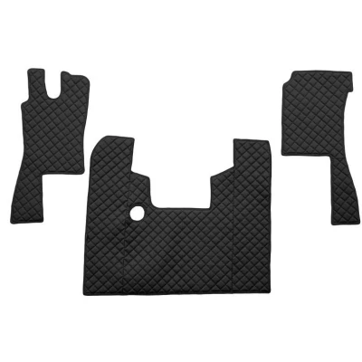 Imagem de F CORE FL18 BLACK Conjunto de tapete chão Couro artificial à frente 3 preto