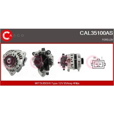 Imagem de CASCO Alternador 12V 95A M8 CPA0094 56mm com regulador integrado CITROËN: Saxo Hatchback, PEUGEOT: 106 II I Hatchback CAL15238AS