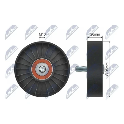 Imagem de NTY RNK LR 008 Polia de Desvio LAND ROVER: Freelander I SUV, MG: ZT T Carrinha