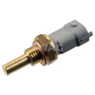 Imagem de SWAG 40 92 8381 Sensor da Temperatura do Líquido de Refrigeração cinzento com retentor OPEL: Corsa B Hatchback, Frontera SUV, Astra H Caravan