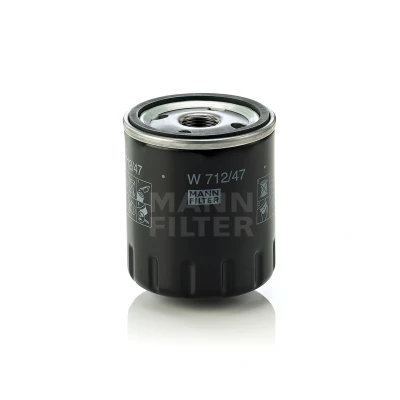 Imagem de MANN FILTER W 712/47 Filtro de óleo M 20 X 1.5 com uma válvula retenção aparafusado PEUGEOT: 106 I Hatchback, 206 Van