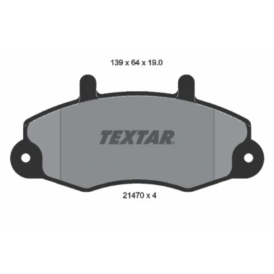 Imagem de TEXTAR 2147001 Jogo de pastilhas para travão disco não preparado indicador aviso desgaste FORD: Transit Mk4 Van, Minibus