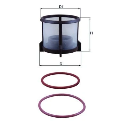Imagem de MAHLE ORIGINAL KX 72D2 Filtro de Combustível Cartucho filtrante