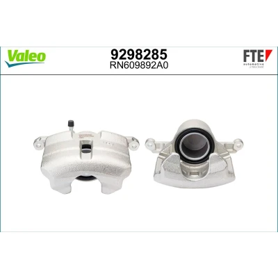 Imagem de FTE 9298285 Pinça de travão cinzento Ferro fundido Eixo dianteiro, lado direito sem suporte NISSAN: Qashqai 2