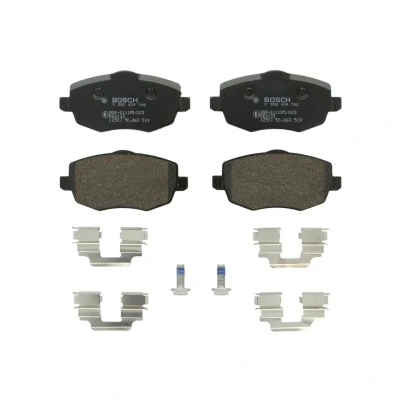 Imagem de BOSCH 0 986 424 792 Jogo de pastilhas para travão disco Baixo teor metálico com parafusos mola, acessórios LANCIA: Ypsilon II