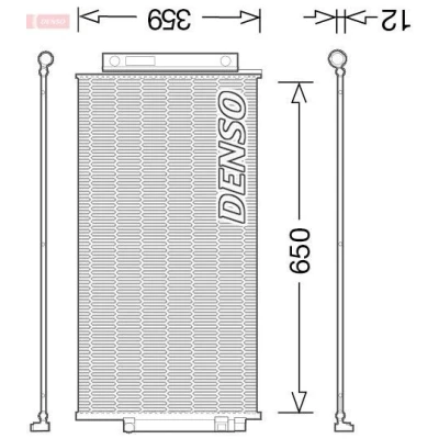 Imagem de DENSO DCN09047 Condensador com secador R 134a FIAT: 500X