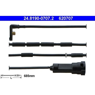 Imagem de ATE 24.8190 0707.2 Sensor de Desgaste Pastilha Freio OPEL: Calibra A