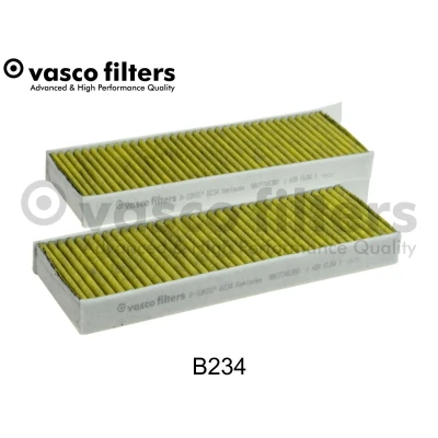 Imagem de DAVID VASCO B234 Filtro, ar do habitáculo Filtro de carvão ativado com polifenol 294 96 32 quadrangular CITROËN: Berlingo II Van
