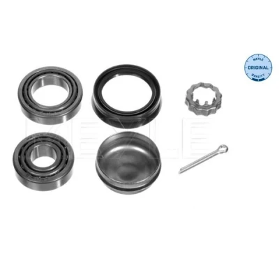 Imagem de MEYLE 100 598 0003 Kit de Rolamento roda Eixo traseiro, ambos os lados com material montagem ORIGINAL Quality 50 rolos cónicos