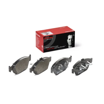 Imagem de BREMBO P 50 106 Jogo de pastilhas para travão disco preparado indicador aviso desgaste com chapa anti ruído sem acessórios