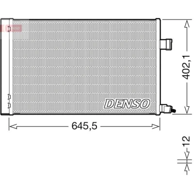 Imagem de DENSO DCN11009 Condensador com secador R134a JAGUAR: F Pace