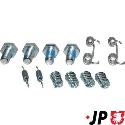 Imagem de JP GROUP 1363950110 Kit de acessórios, maxilas travão estacionamento Eixo traseiro MERCEDES BENZ: Classe E T modell, W124 Carrinha, Vito Van