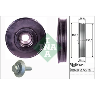 Imagem de INA 544 0079 20 Kit da polia correia cambota FORD: Focus 2, C Max, PEUGEOT: 206 Hatchback, Van