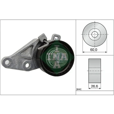 Imagem de INA 531 0586 10 Rolo tensor, correia dentada FORD: FIESTA Mk4 Van, Focus Mk1 Van / Carrinha, 5