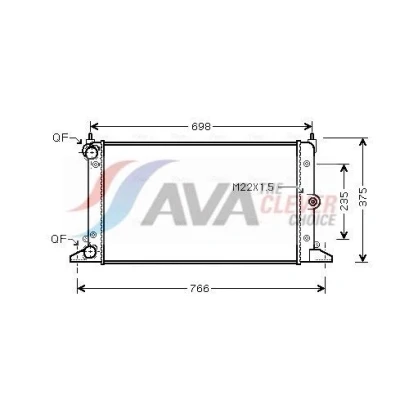 Imagem de Radiador, arrefecimento do motor AVA QUALITY COOLING VNA2188