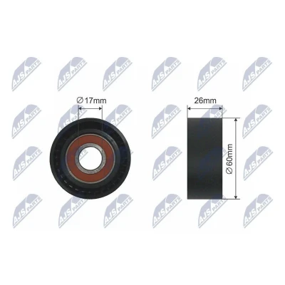 Imagem de Rolo tensor, correia trapezoidal estriada NTY RNK CT 011