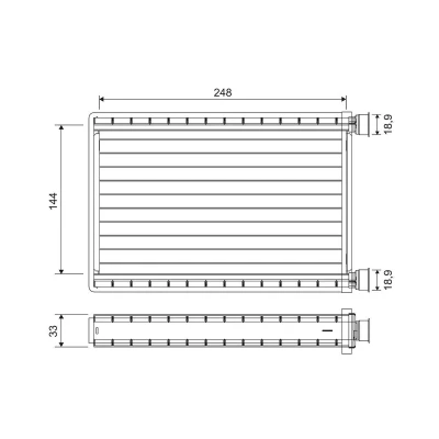 Imagem de VALEO 811571 Radiador Quente BMW: 3 Sedan