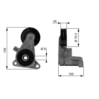 Imagem de GATES FleetRunner Micro V Kit T38437 Polia Tensora VOLVO: S70