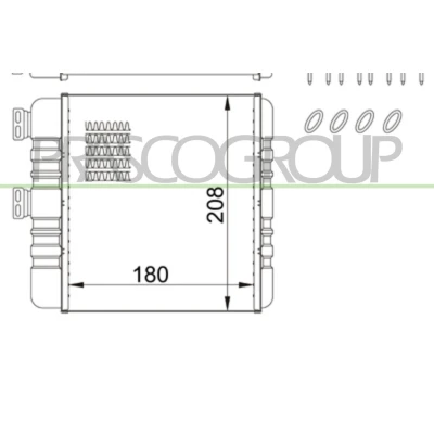 Imagem de PRASCO OP017H005 Radiador Quente OPEL: Astra G Caravan, CC
