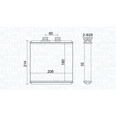 Imagem de MAGNETI MARELLI 350218510000 Radiador Quente