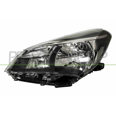 Imagem de PRASCO TY3294804 Farol Principal esquerda H4 preto com motor de regulação do alcance dos faróis