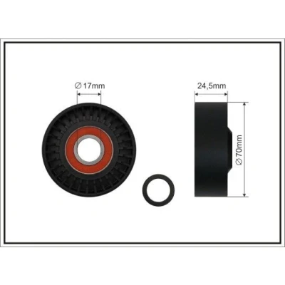 Imagem de CAFFARO 500234 Polia Tensora MITSUBISHI: COLT 6