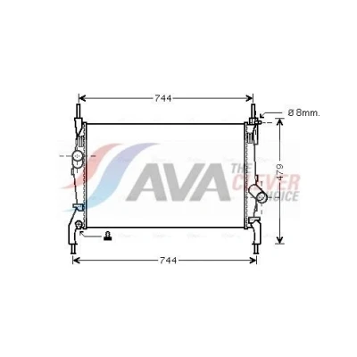 Imagem de Radiador, arrefecimento do motor AVA QUALITY COOLING FD2404