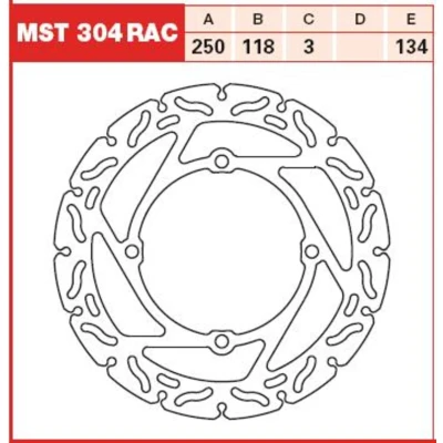 Imagem de Disco de travão TRW MST304, 1 Peça