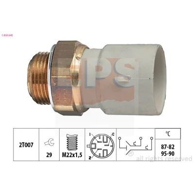 Imagem de EPS 1.850.645 Interruptor de temperatura, ventilador do radiador M22x1,5 Made in Italy OE Equivalent OPEL: Astra F CC, Caravan