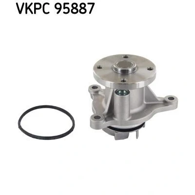 Imagem de SKF VKPC 95887 Bomba de água com juntas Metal para accionamento da correia trapezoidal estriada
