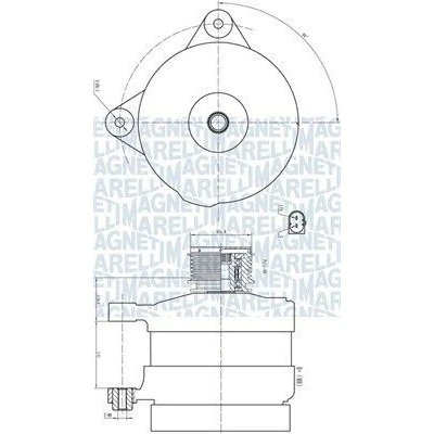 Imagem de MAGNETI MARELLI 063732188010 Alternador 14V 180A VOLKSWAGEN: Passat B7 Variant, Sharan II