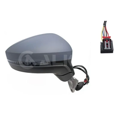 Imagem de Espelho retrovisor Alkar 9040147 à direita com subcapa elétrico aquecível, convexo para veículo volante esquerda