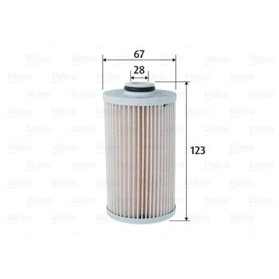 Imagem de VALEO 587083 Filtro de Combustível Cartucho filtrante HONDA: CR V 3, ACCORD 8 Kombi,