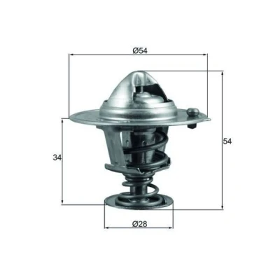 Imagem de MAHLE ORIGINAL TX 206 88D Termóstato, líquido de refrigeração 88 54 com junta HYUNDAI: ix35